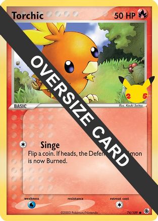 Torchic (74/109) (Jumbo Card) [First Partner Pack]