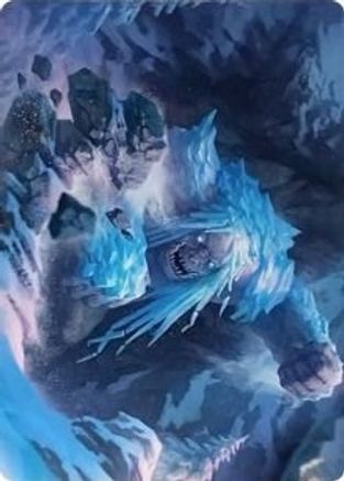 Icehide Troll Art Card (ASKHM-046) - Art Series: Kaldheim
