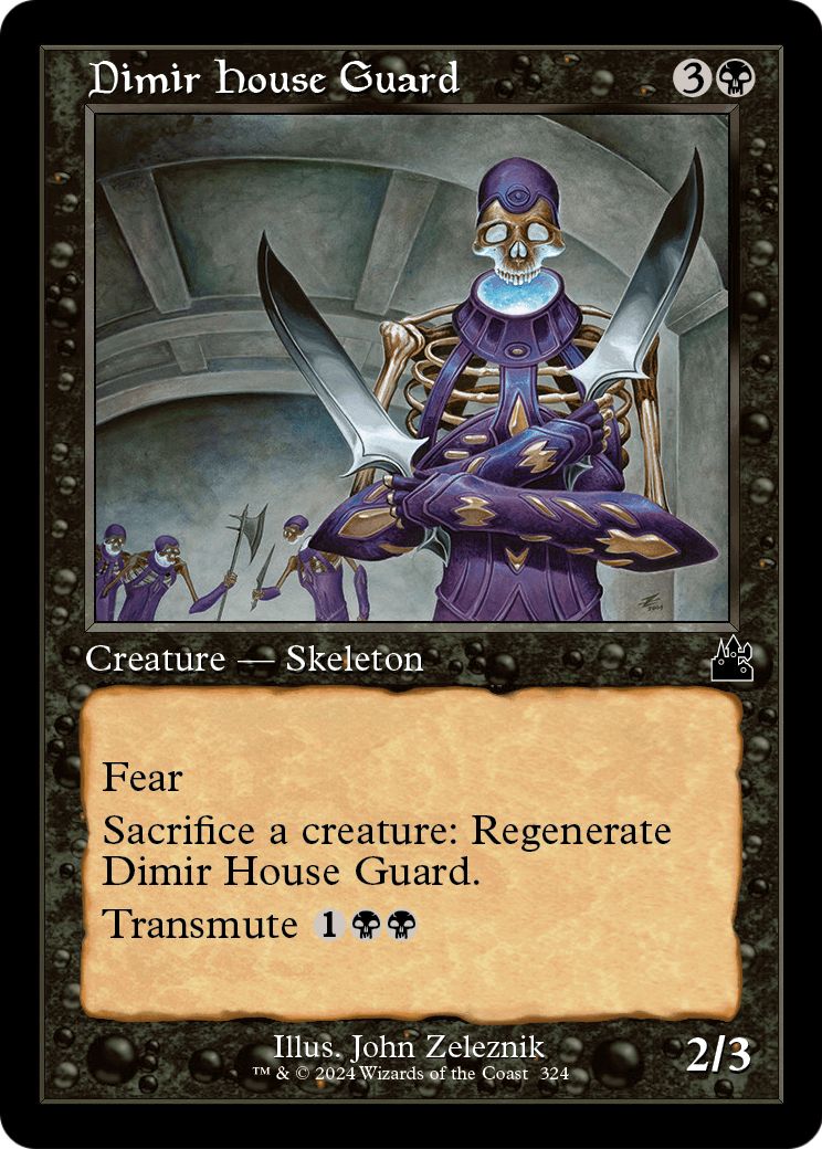 Dimir House Guard (Retro Frame) (RVR-324) - Ravnica Remastered