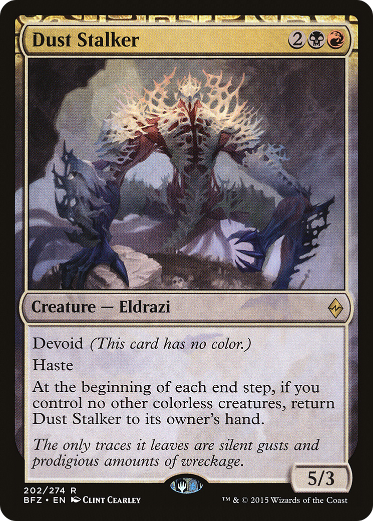 Dust Stalker (BFZ-202) - Battle for Zendikar: (devoid) Foil