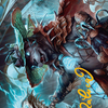 Tempest Angler // Tempest Angler (ABLB-030) - Bloomburrow Art Series (Borderless) Foil