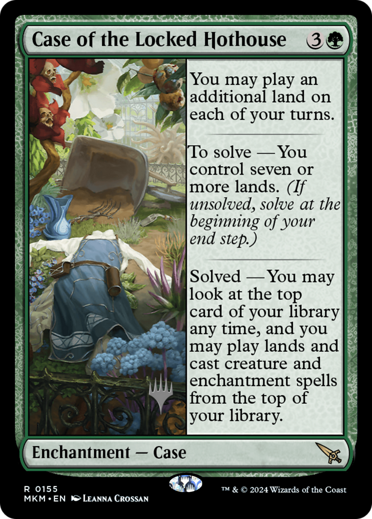 Case of the Locked Hothouse (PPMKM-155) - Murders at Karlov Manor Promos Foil