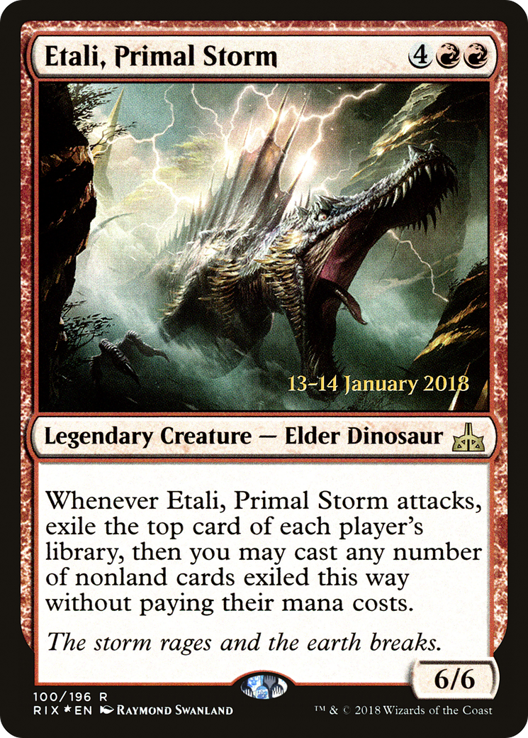 Etali, Primal Storm (PRE-100) - Rivals of Ixalan Promos Foil