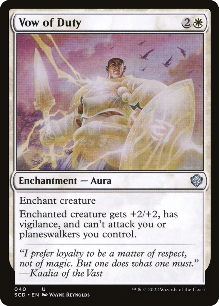 Vow of Duty (SCD-040) - Starter Commander Decks