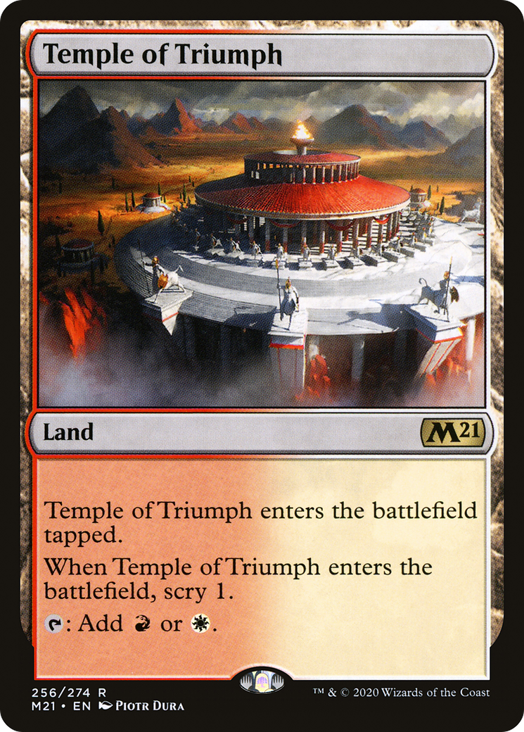 Temple of Triumph (M21-256) - Core Set 2021 Foil
