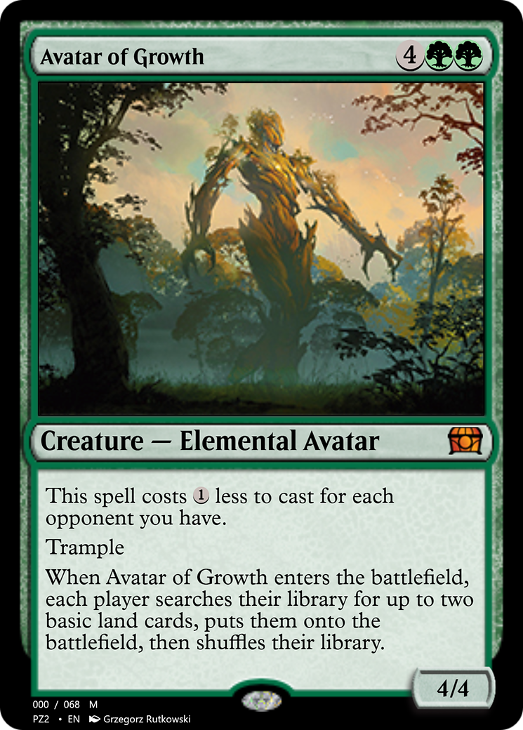 Avatar of Growth (PZ2-70785) - Treasure Chest Foil