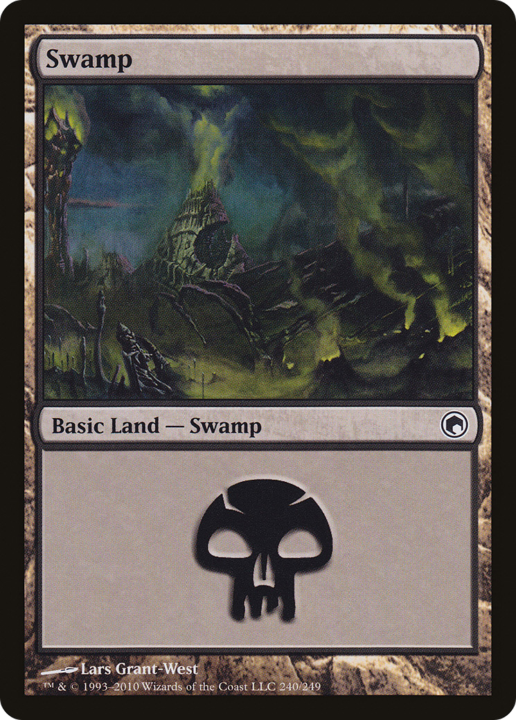Swamp (240) (SOM-240) - Scars of Mirrodin Foil