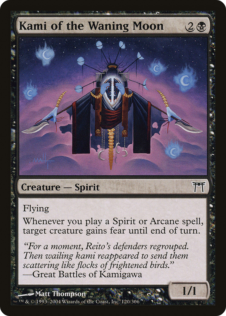 Kami of the Waning Moon (CHK-120) - Champions of Kamigawa Foil