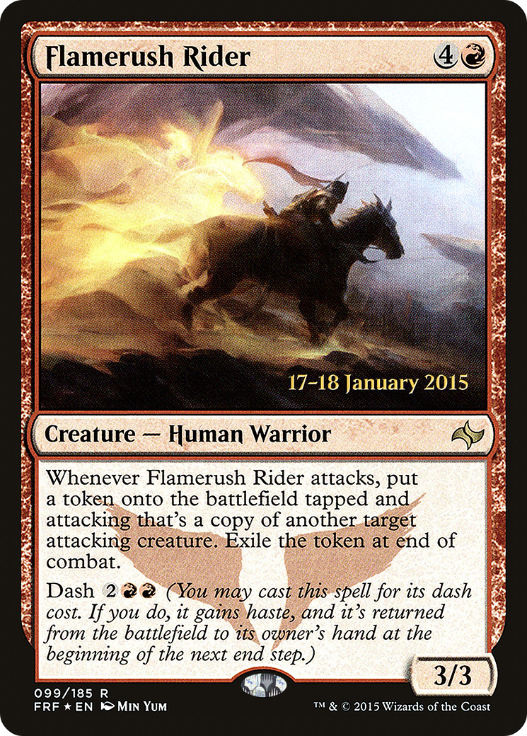 Flamerush Rider (PRE-099) - Fate Reforged Promos Foil