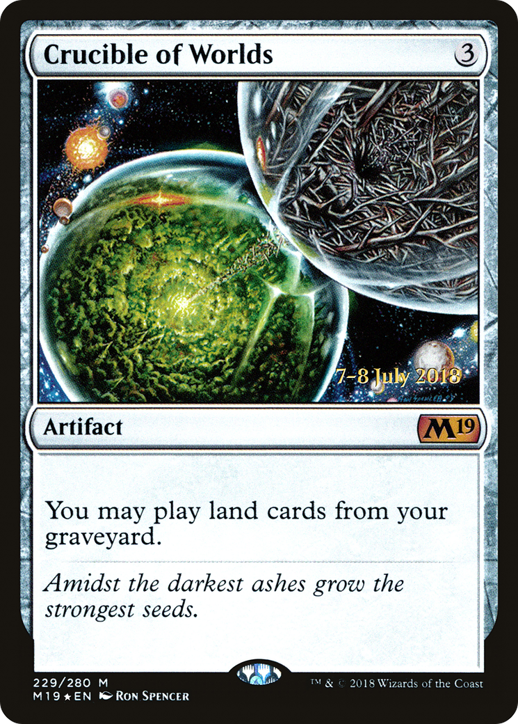 Crucible of Worlds (PRE-229) - Core Set 2019 Promos Foil