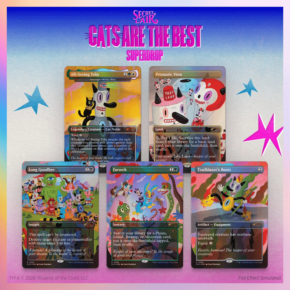 Secret Lair Drop: Toby’s Journey by Gary Baseman Foil Edition