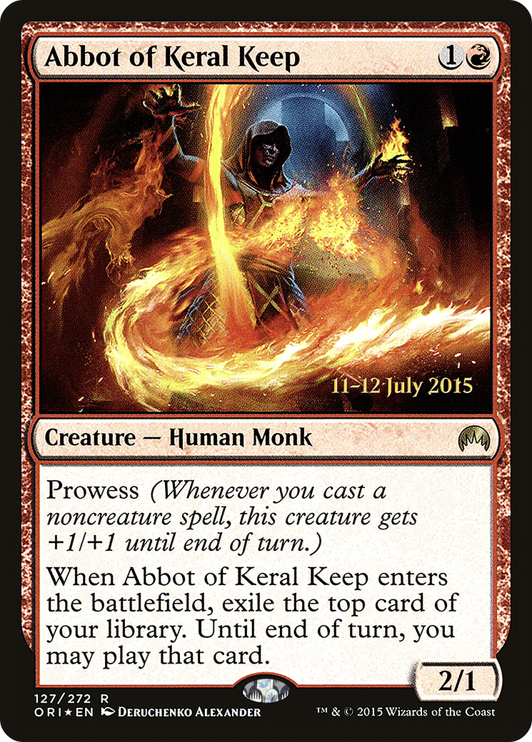 Abbot of Keral Keep (PRE-127) - Magic Origins Promos Foil