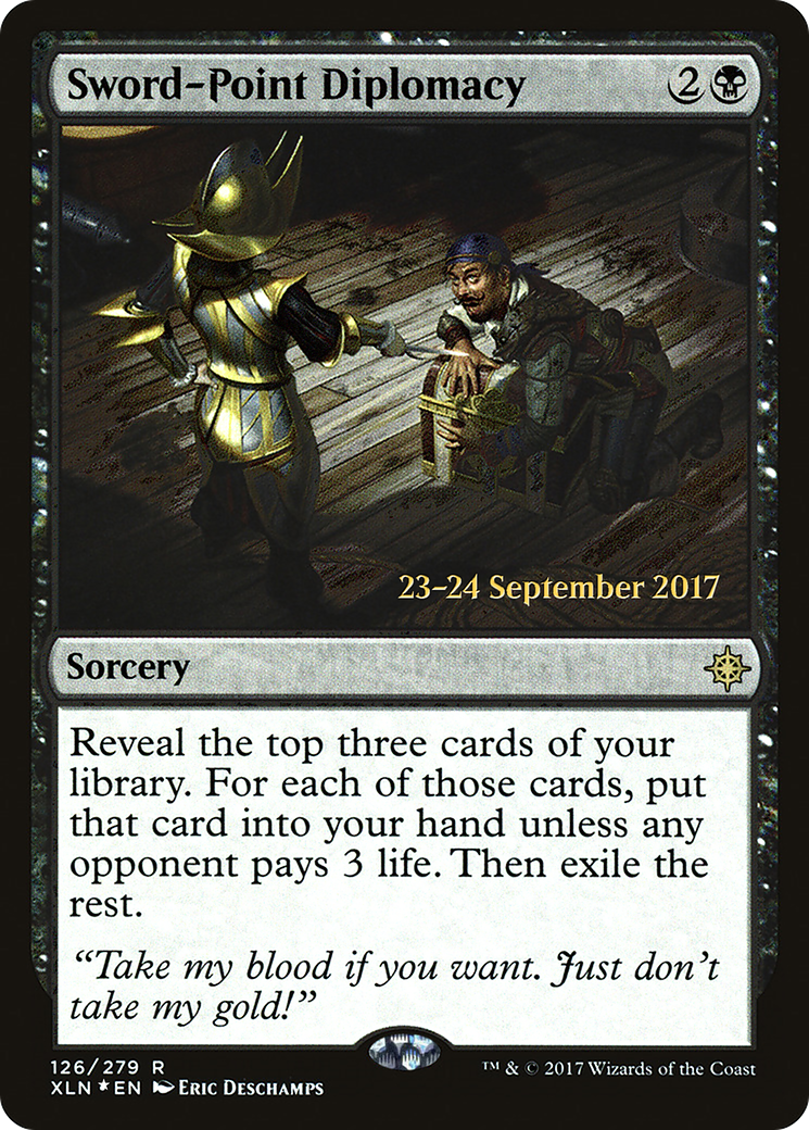 Sword-Point Diplomacy (PRE-126) - Ixalan Promos Foil
