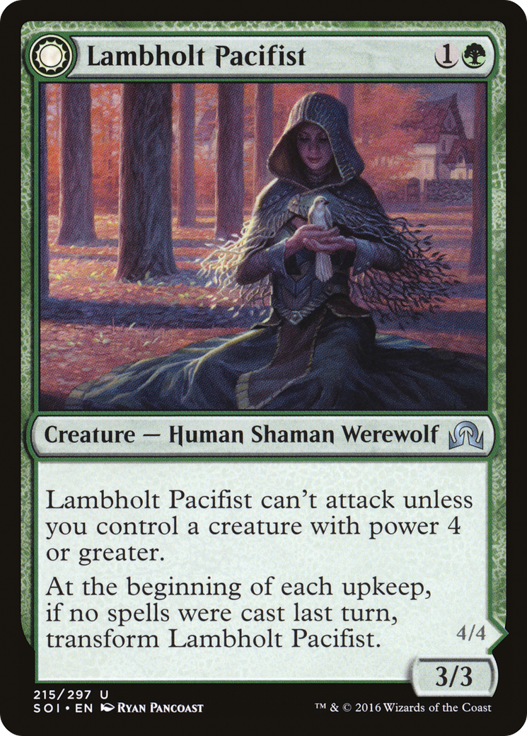 Lambholt Pacifist (SOI-215) - Shadows over Innistrad: (Double Faced Transform)