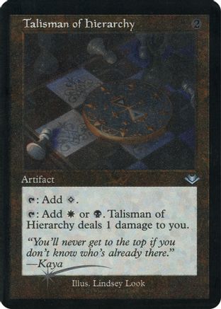 Talisman of Hierarchy (Retro Frame) (Foil Etched) (MH1-036) - Modern Horizons Foil