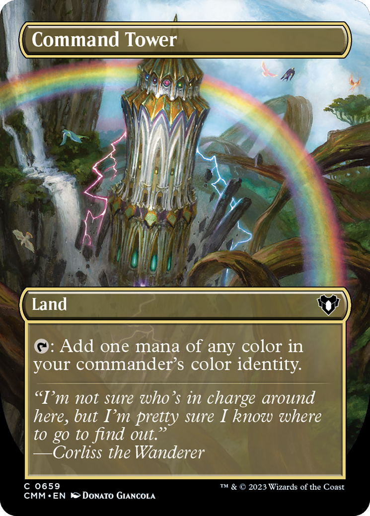 Command Tower (Borderless) (CMM-659) - Commander Masters (Borderless) Foil