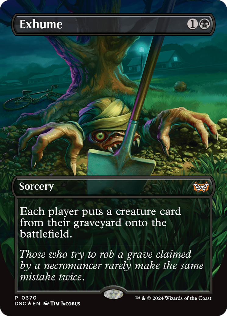 Exhume (Borderless) (DSC-370) - Duskmourn: House of Horror Commander (Borderless) Foil