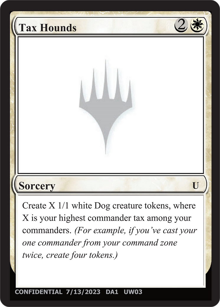 Tax Hounds (UNK-UW03) - Unknown Event
