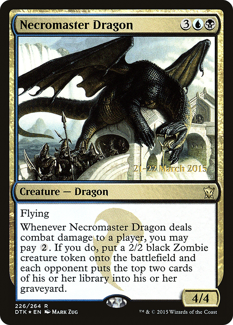 Necromaster Dragon (PRE-226) - Dragons of Tarkir Promos Foil