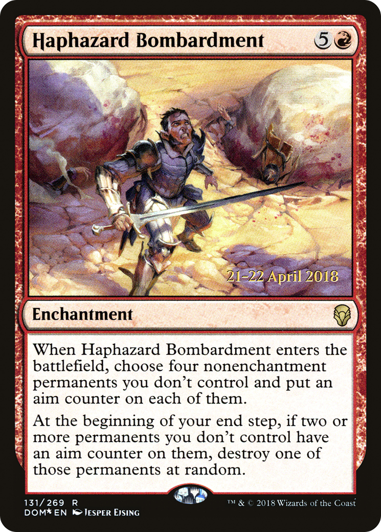 Haphazard Bombardment (PRE-131S) - Dominaria Promos Foil