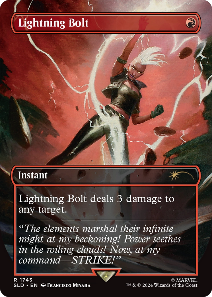 Lightning Bolt (1743) (SLD-1743) - Secret Lair Drop (Borderless)