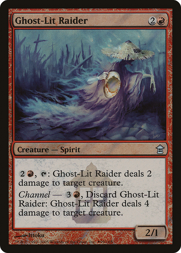 Ghost-Lit Raider (LARP-099) - Saviors of Kamigawa Promos Foil