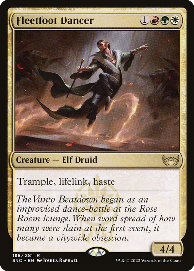 Fleetfoot Dancer (SNC-188) - Streets of New Capenna Foil