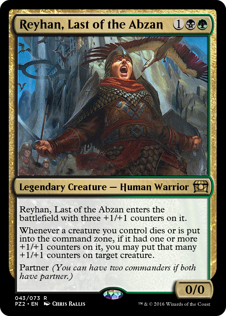 Reyhan, Last of the Abzan (PZ2-043) - Treasure Chest Foil