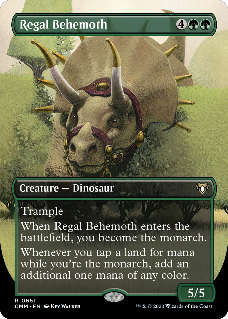 Regal Behemoth (Borderless) (CMM-651) - Commander Masters (Borderless)