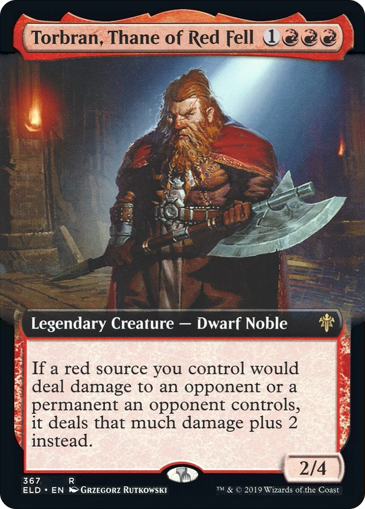 Torbran, Thane of Red Fell (Extended Art) (ELD-367) - Throne of Eldraine: (Extended Art) Foil