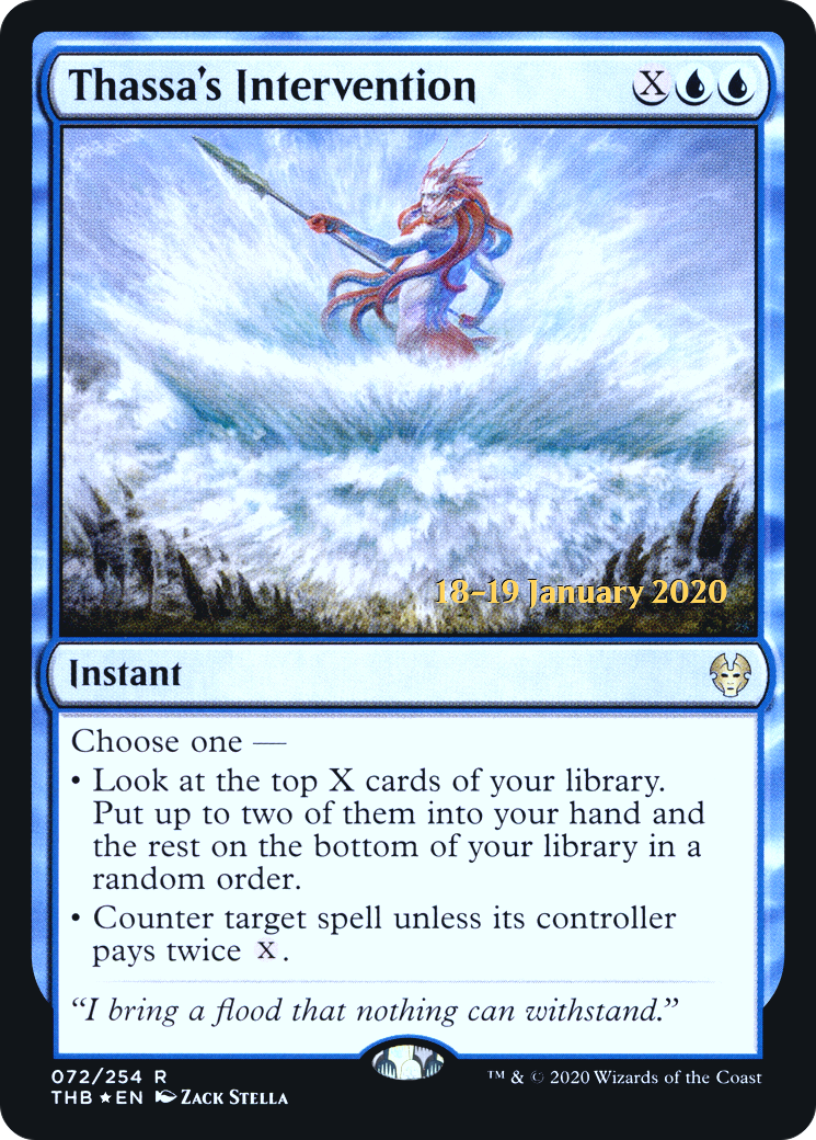 Thassa's Intervention (PRE-072) - Theros Beyond Death Promos Foil