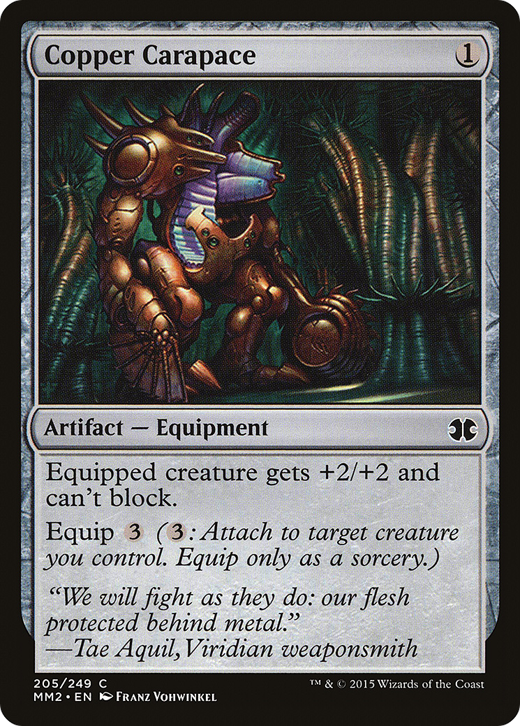 Copper Carapace (MM2-205) - Modern Masters 2015 Foil