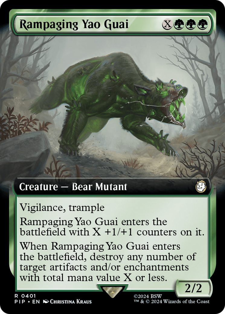 Rampaging Yao Guai (Extended Art) (PIP-401) - Fallout: (Extended Art)
