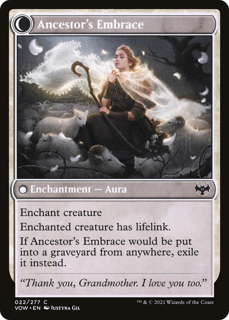 Kindly Ancestor (VOW-022) - Innistrad: Crimson Vow: (Double Faced Transform) Foil