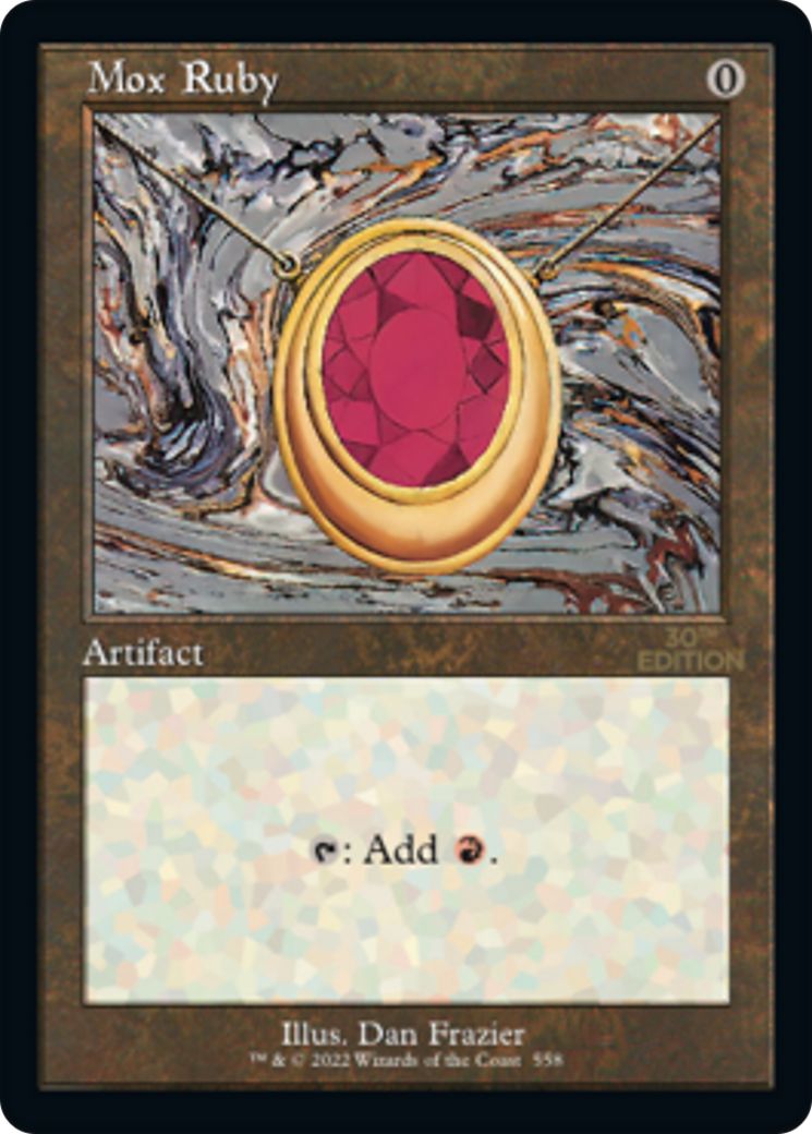 Mox Ruby (Retro Frame) (30A-558) - 30th Anniversary Edition