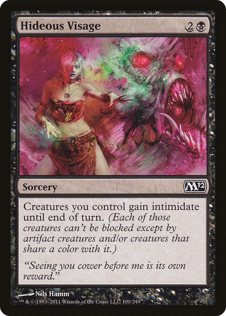 Hideous Visage (M12-100) - Magic 2012 Foil
