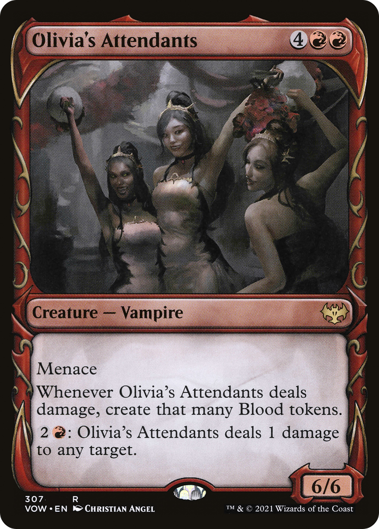 Olivia's Attendants (Showcase) (VOW-307) - Innistrad: Crimson Vow: (Showcase) Foil