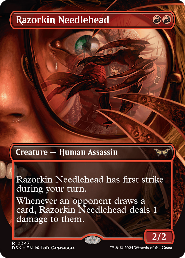 Razorkin Needlehead (Borderless) (DSK-347) - Duskmourn: House of Horror (Borderless)