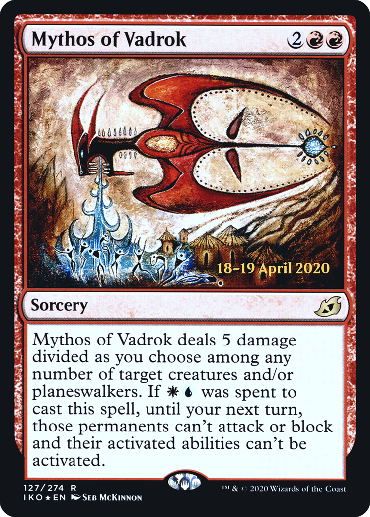 Mythos of Vadrok (PRE-127S) - Ikoria: Lair of Behemoths Promos Foil