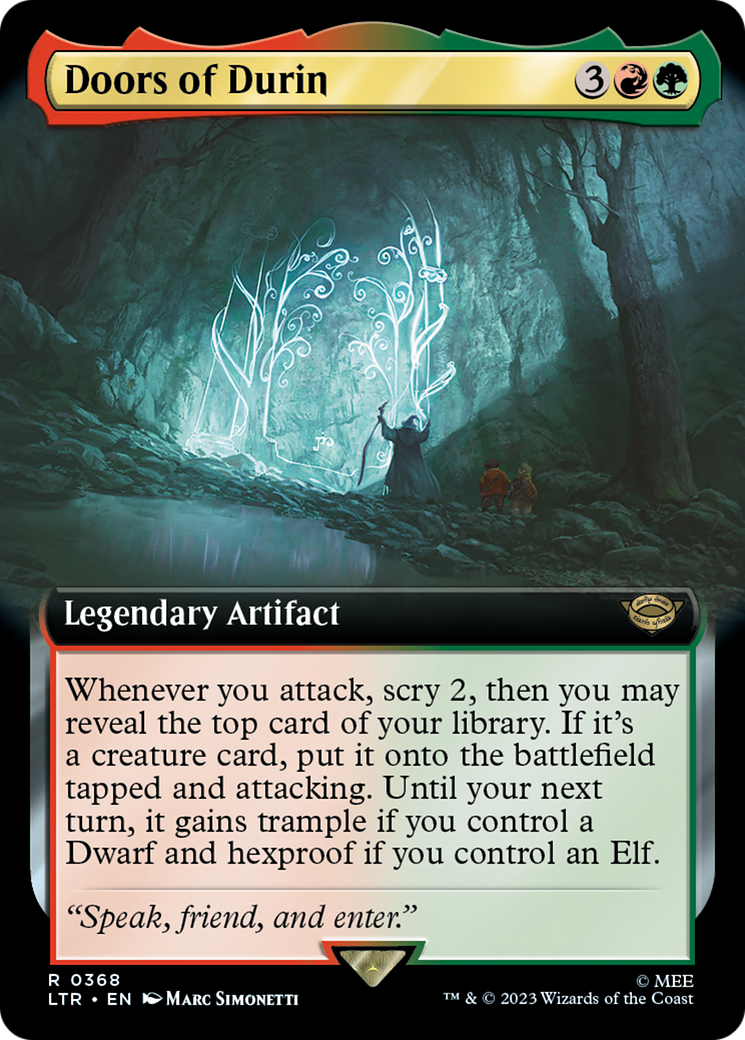 Doors of Durin (Extended Art) (LTR-368) - The Lord of the Rings: Tales of Middle-earth: (Extended Art) Foil