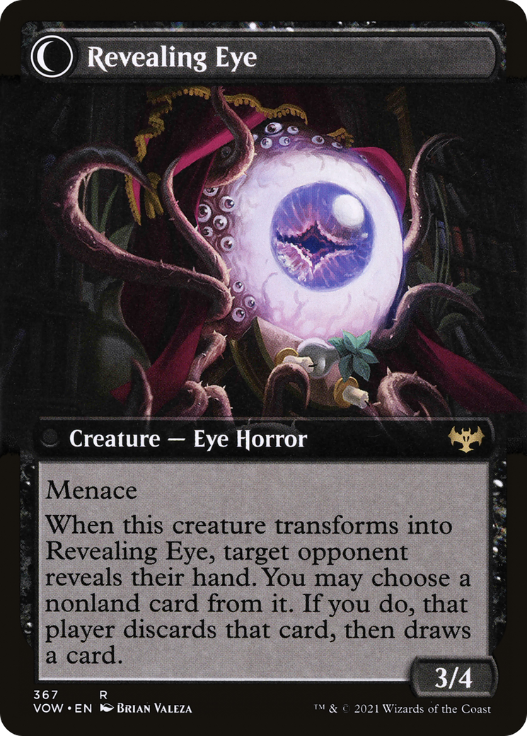 Concealing Curtains (Extended Art) (VOW-367) - Innistrad: Crimson Vow: (Extended Art, Double Faced Transform) Foil