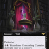 Concealing Curtains (Extended Art) (VOW-367) - Innistrad: Crimson Vow: (Extended Art, Double Faced Transform) Foil