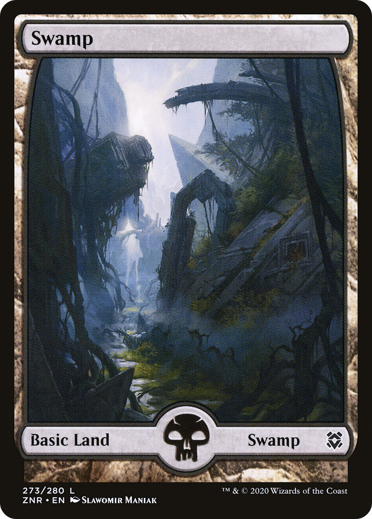 Swamp (273) - Full Art (ZNR-273) - Zendikar Rising: (Full Art)