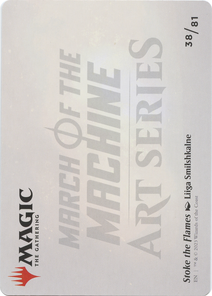 Stoke the Flames // Stoke the Flames (AMOM-038) - March of the Machine Art Series (Borderless) Foil