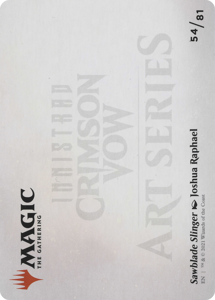 Sawblade Slinger // Sawblade Slinger (AVOW-054) - Crimson Vow Art Series (Borderless)