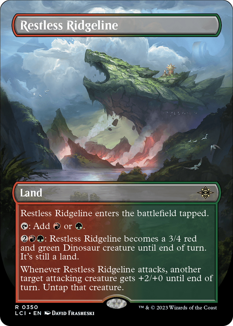 Restless Ridgeline (Borderless) (LCI-350) - The Lost Caverns of Ixalan (Borderless) Foil
