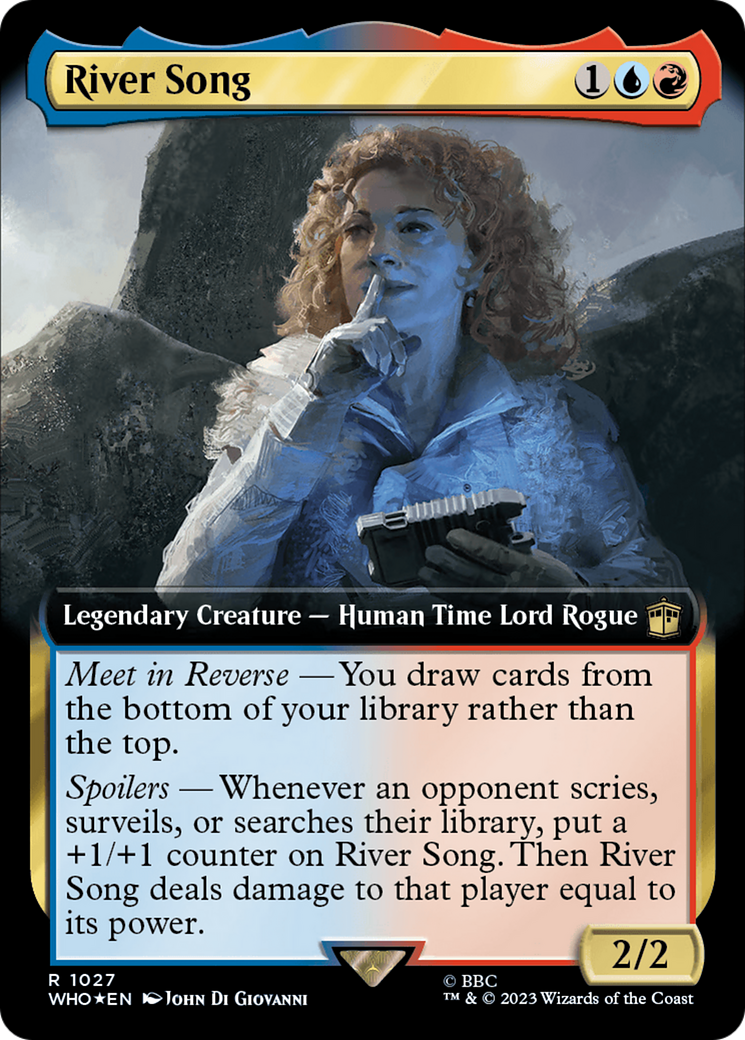 River Song (Extended Art) (Surge Foil) (WHO-1027) - Doctor Who: (Extended Art) Foil