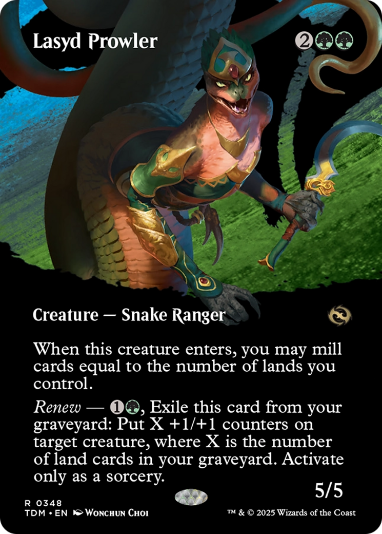 Lasyd Prowler (Borderless) (TDM-348) - Tarkir: Dragonstorm: (Showcase) (Borderless) Foil