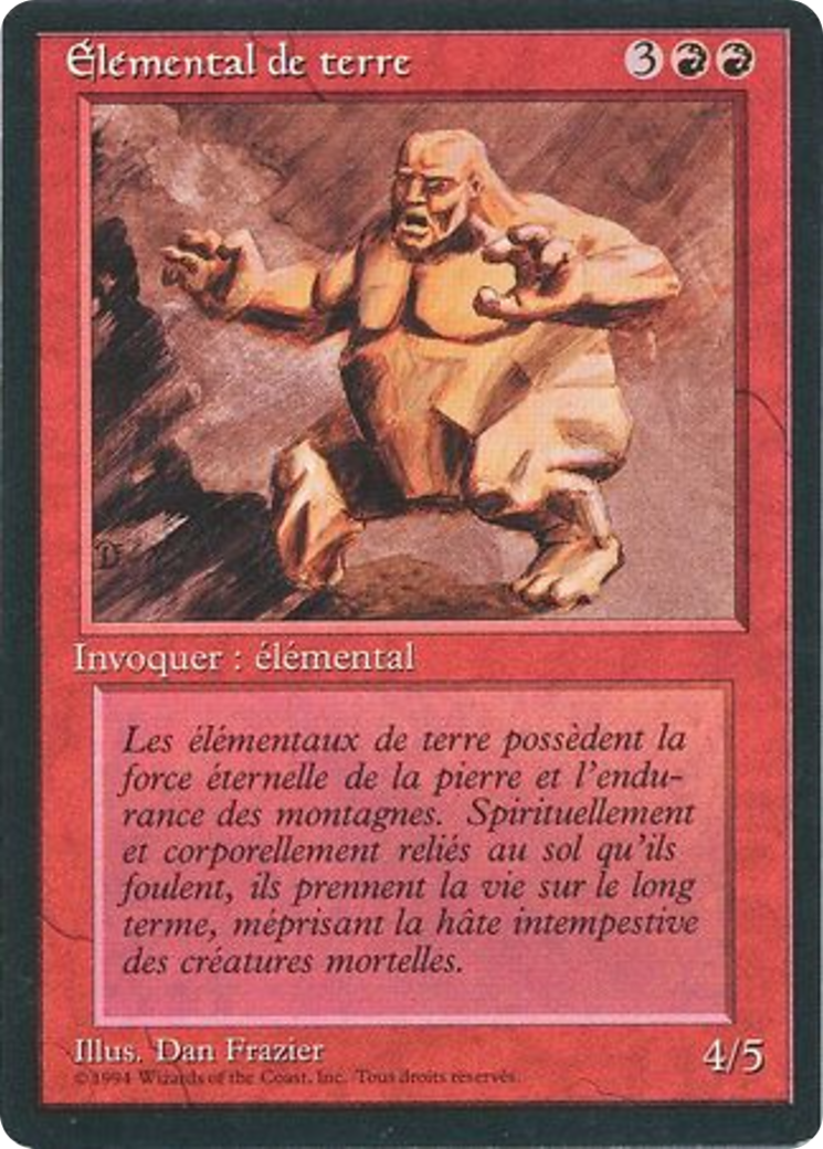 Earth Elemental (FBB-) - Foreign Black Border