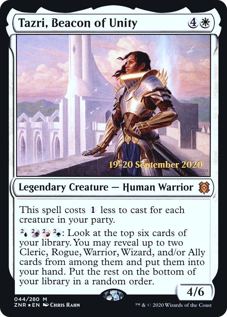 Tazri, Beacon of Unity (PRE-044) - Zendikar Rising Promos Foil